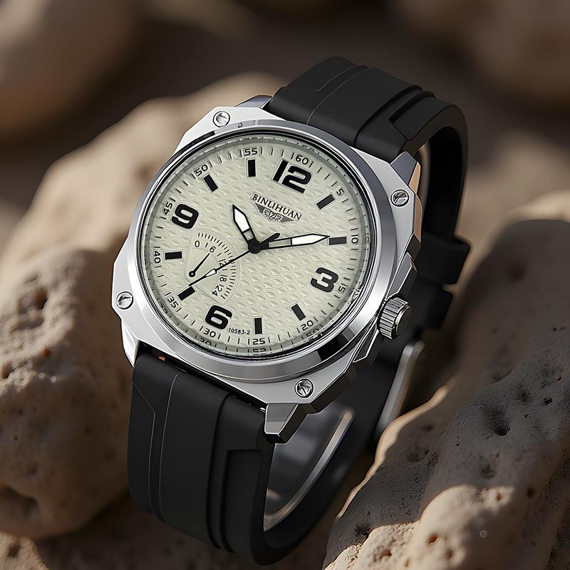 Men's Watch Casual Fashion Silicone Strap Quartz Watch