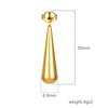 European and American Minimalist Two-wear Long Water Drop Earrings Plated with 18K Titanium Steel Niche Cold Wind Stainless Steel Earrings