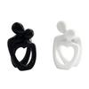 Funny Couple Embracing Sculpture Resin Home Ornaments Abstract Sculpture Ornaments  Home Decor