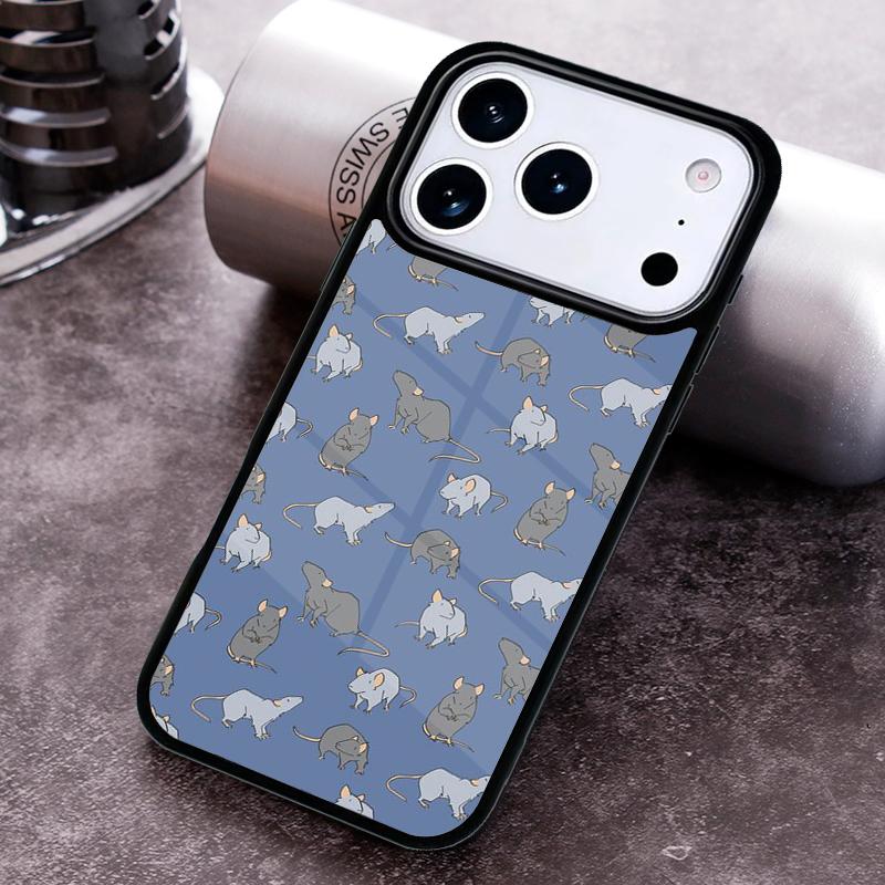 Mouse Rat Soft Phone Case for iPhone 17 16 15 Pro Max Air 14 13 12 11 Plus Shockproof Capa Cover