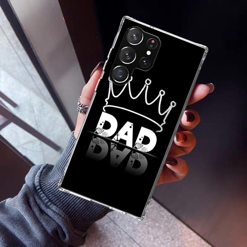 

Dad And Baby Girl Boy Phone Case For Samsung Galaxy S26 S25 Edge S24 S23 Ultra S22 Plus S21 S20 FE Soft TPU Back Cover Funda Gal Samsung S23 Ultra