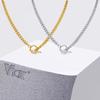 Vnox Stainless Steel Cuban Link Chain Choker Necklaces, Toggle Clasp Pendant Necklaces For Women Men, Minimalist Jewelry Gifts