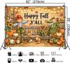 Happy Fall Backdrop Banner for Fall Party Decorations 7×5ft