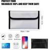 Fireproof Document & Passport Bag with Secure Zipper