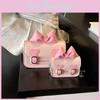 Letter Bow Pattern Solid Color Leather Children Shoulder Chain Shoulder Bag