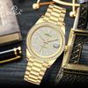 ORSGA Men's Luxury Quartz Watch with Star Design and Colored Diamond Accents