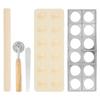 4/5/7Pc Ravioli Maker Mold Set 10/12 Hole Ravioli Press Maker Practical Pasta Making Tool with Rolling Pin for Kitchen Accessory