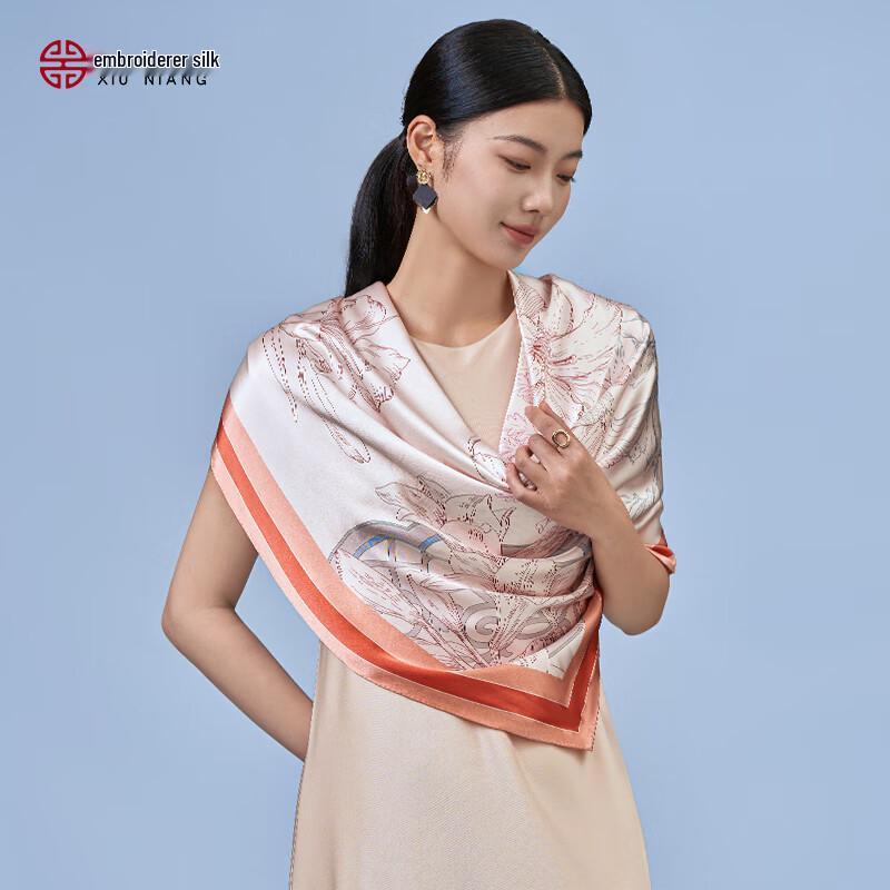 Luxury Mulberry Silk Square Scarf Gift Set for Women