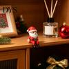 Christmas Theme Display 3D Printed Santa Claus Figurine, Shelf Sitter Decoration, Dwarf Seated Figurine Small Gnome Statue for Desktop Home