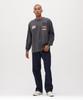 AVIREX A.A.R.C EMBROIDERY L/S T-SHIRT charcoal