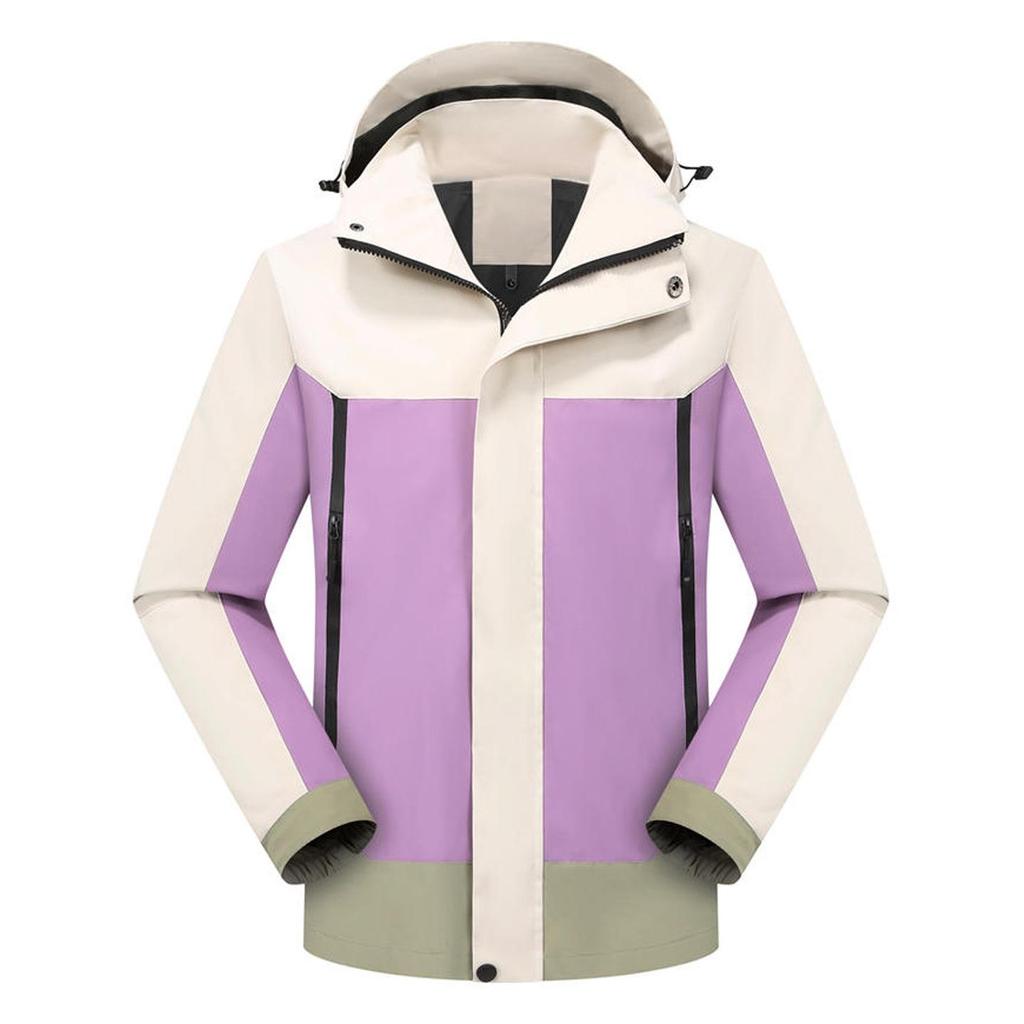 Windproof Waterproof Embroidered Logo Jacket for Outdoor Travel, Workwear, and Mountaineering