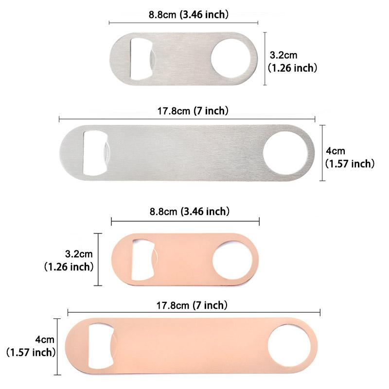 Portable Stainless Steel Bottle Opener Durable Beer Bottle Opener Beer Opener Soda Drink Creative Minimalist Bottle Opener Tool