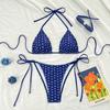 2026 Nowy Sznurowany Rozcięty Kostium Kąpielowy Damski Seksowne Bikini Gorące Źródło Plaża Kostium Kąpielowy Bikini