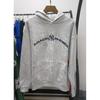 Sp5der 555555 Pěnový Potisk Tepláková Souprava Oversized Mikina Tepláky Streetwear Zimní Outfit