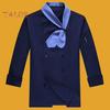Uniforme de chef avec écharpe, cravate, boutons croisés, col montant, manches longues, chemise de chef pour femmes et hommes, vêtements de travail
