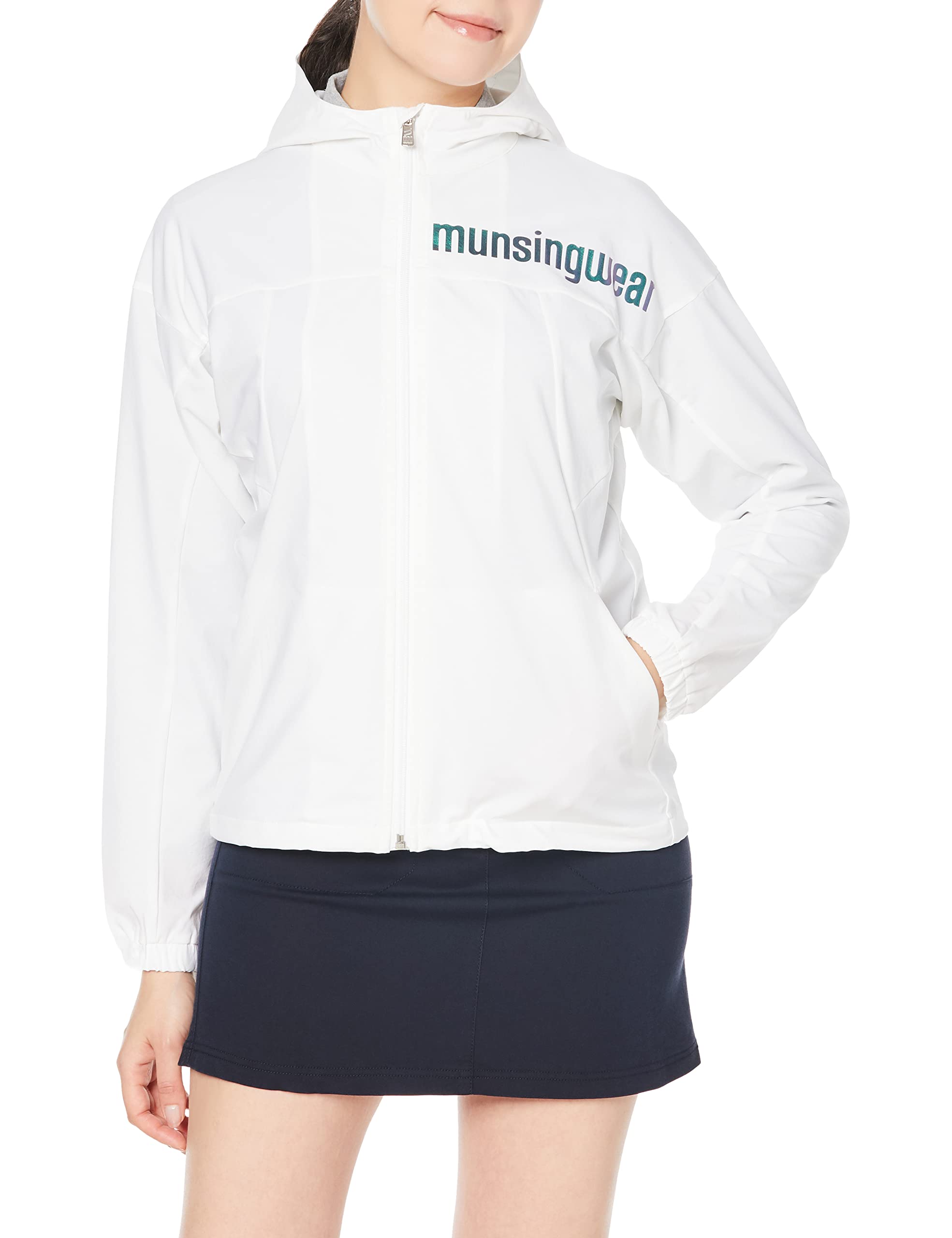 

2022 Model Golf Blouson Stretch Water Repellent Hologram FUSION MOVE WH00 Equivalent to Japanese Size M [Munsingwear] Spring/Summer Women s (белый)