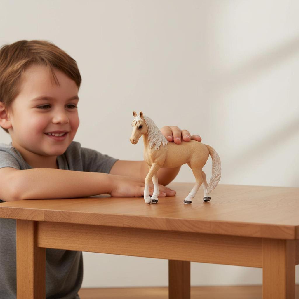 Mare Figurine Horse Model Statue Toy Realistic Details And HandPainted PVC Finish Breed