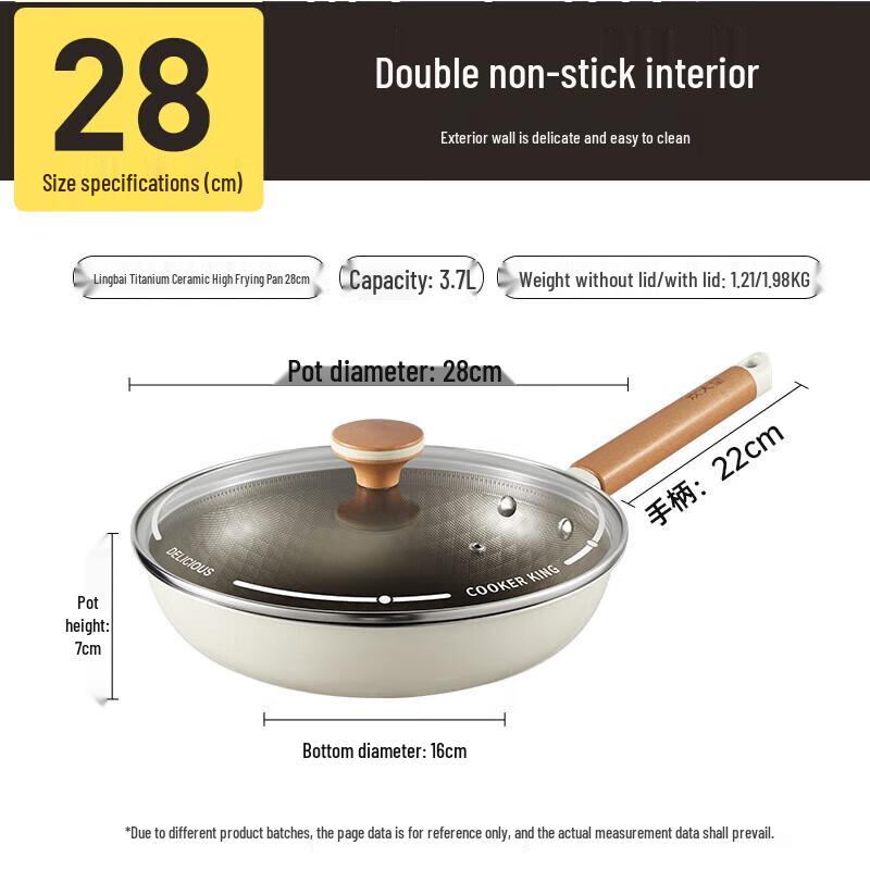 COOKER KING 28cm Titanium Non-stick Wok