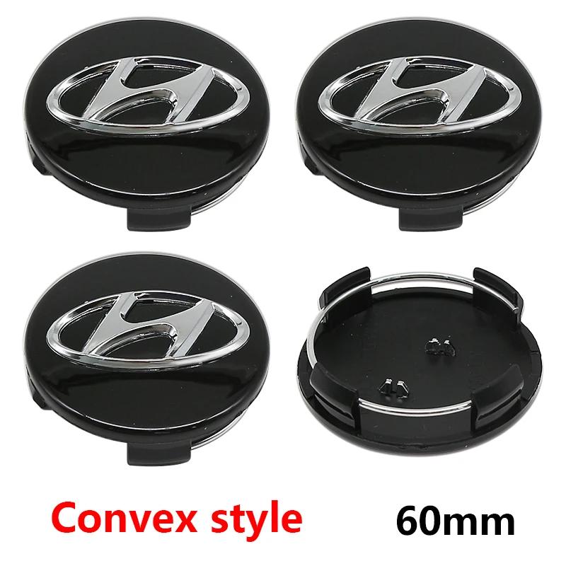 ABS 65/56/61/60mm 3D Car Emblem Wheel Hub Center Cap Badge Covers Accessories For Hyundai I10 I20 I30 Getz Accent Elantra Santa