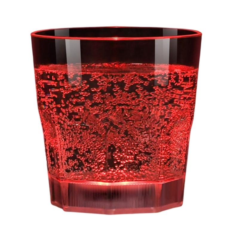 

LED Wine Champagne Flute- Glasses Water Liquid Activated Flashing Light Cup Blinking Cocktail Whisky Drinkware Mugs красный