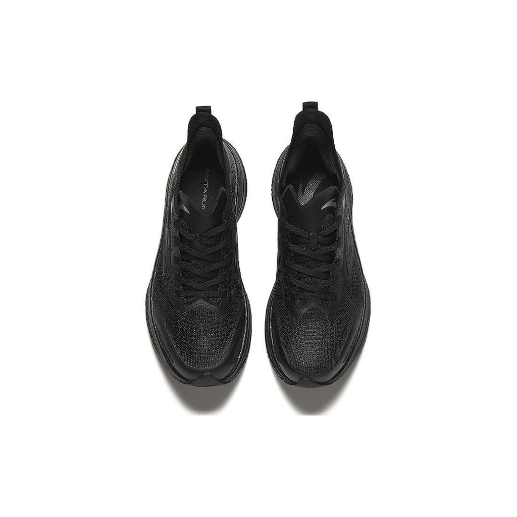 Anta Marathon Cushioning Breathable Non-Slip Low-Top Full-Length Carbon Plate Training Running Shoes Men Sneaker Black 912425588-3