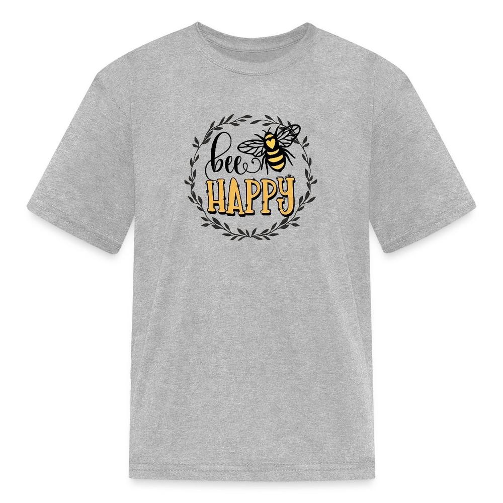 Bee Happy Funny Bee Slogan Kid s T-Shirt 2XL