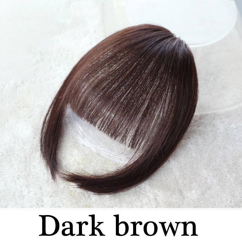 Franja de Princesa Franja Hime Cut Penteados Franja com Clip Cabelo Cabelo Franja para Mulheres Franja de Cabelo com Clip Cabelo
