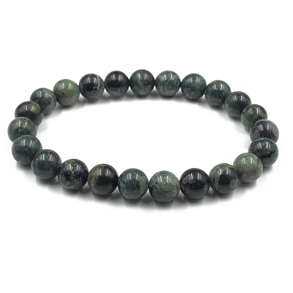 8mm Natural Kambaba Jasper Gemstone Round Beads Bracelet 7.5" Unisex Beads Jewelry For Birthday Gift RBB-9