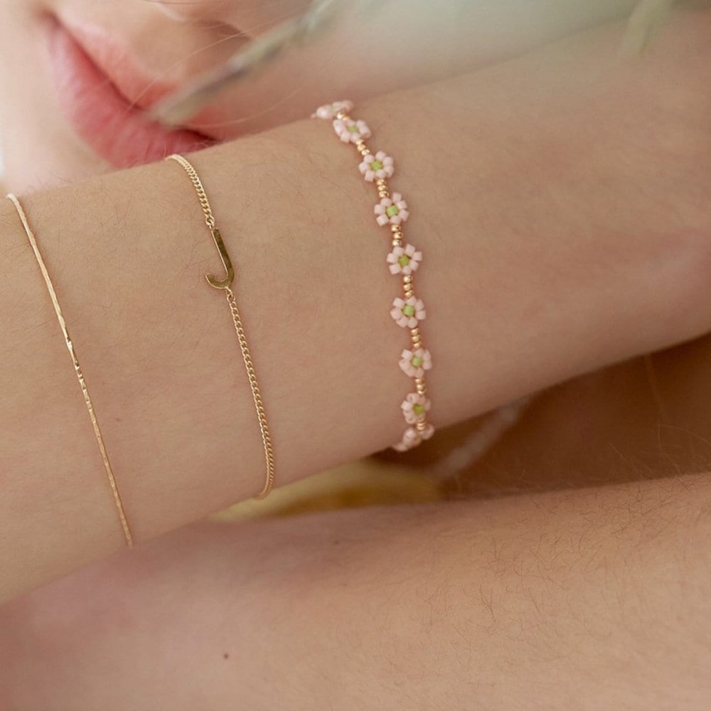Blossom Bead Bracelet_ 4Colors