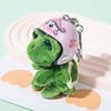Yousheng Bag Keychain Handmade Cartoon Turtle Comfortable Touch Super Soft High Simulation Decorate Adorable Cute Plush Pendant Keychain Bag Accessory