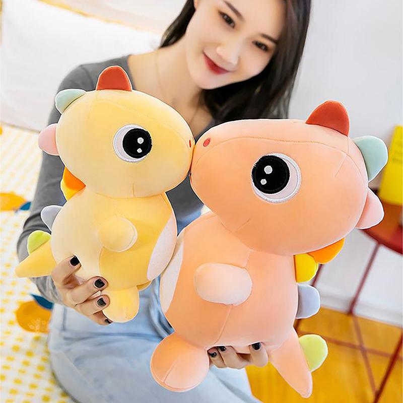 Krásná barevná panenka Dinosauří plyšová hračka Měkký plyšový dinosaurus Malý kreslený film Kawaii Zvířátka Dětské hračky Dárky