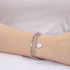 Bracciale Vergine Maria Benedetta Jeshayuan per Donna Colore Oro Braccialetti Madonna Amuleti Cristiani in Acciaio Inossidabile Gioielli Regalo