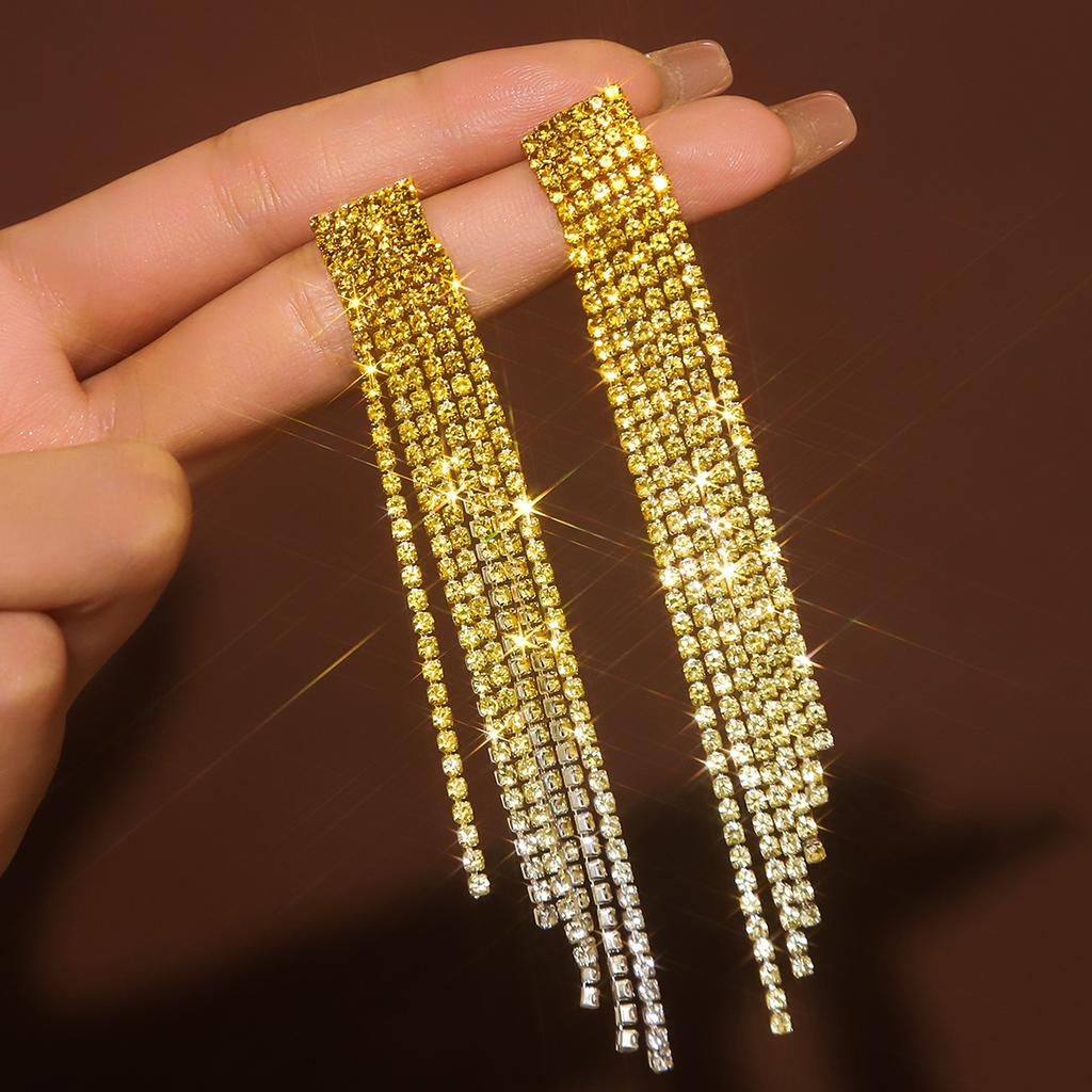 2PC Women's Fashion Colorful Series Tassel Earrings Outdoor Travel Carnival Banquet Party Festival Dress Up Gift