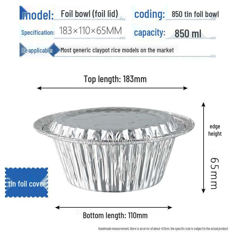 

Homeglen Disposable Round Aluminum Foil Bowls