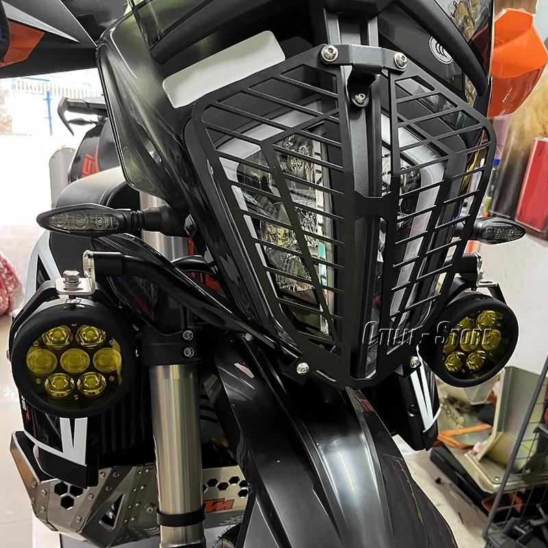 Motorcycle Headlight Guard Head Light Lamp Protector For 390 790 890 Adventure ADV R S 2019 2020 2021 2022 2023 2024 Accessories