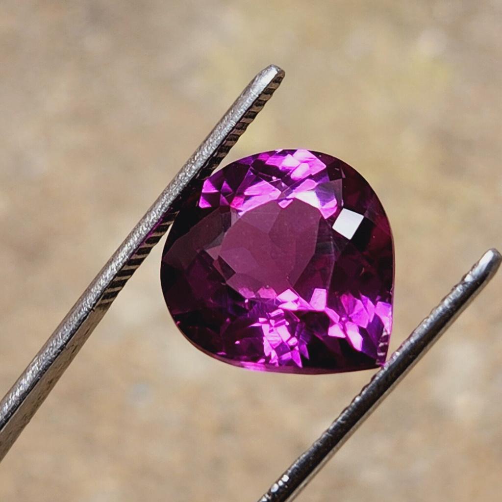 13mm Natural Padparadscha Sapphire Loose Gemstone Heart Shape Certified