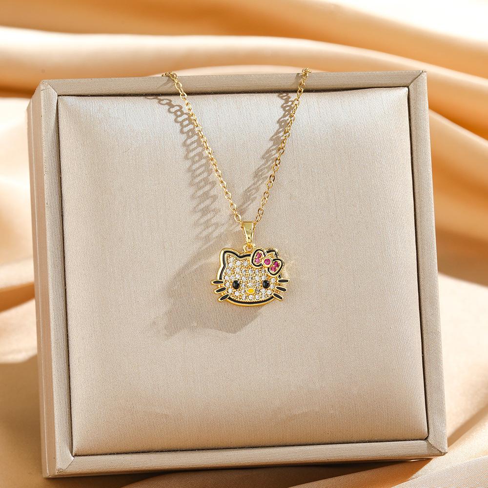 New Necklace Female Sweet and Cute Pendant Niche Fashion Versatile Collarbone Chain