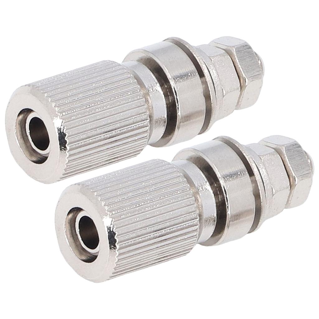 2PCS Binding Post Silver Alloy Contact No Insulation Power Grounding Terminal Post 50025