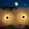 1/2pcs Solar Fence Lights with Cut-Out Design for Outdoor Wall Lighting, LED Solar Lights for Garden Patio and Step Illumination