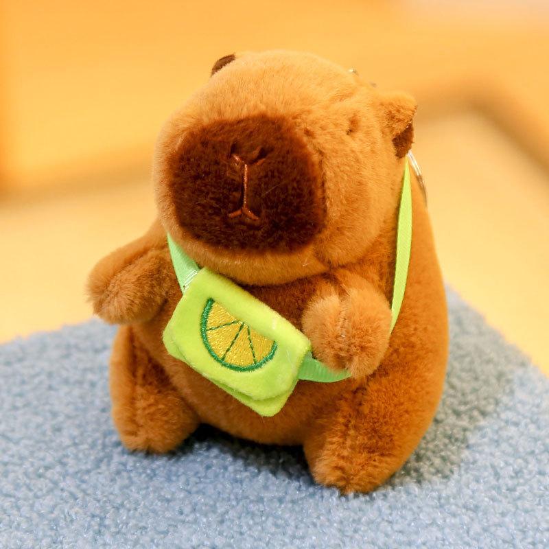 

Toy Capybara Plush With Crossbody Bag Design For Daily Carry Collection And зелёный