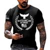Fashionable Round Neck Short Sleeve Work Clothes Printed Tops For Mens Summer Tops