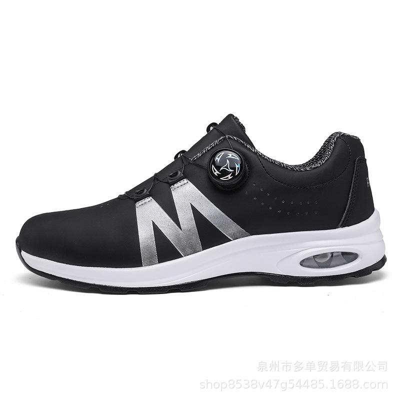 Rotating button strap-free low-top air cushion sports shoes outdoor cushioning comfortable casual shoes