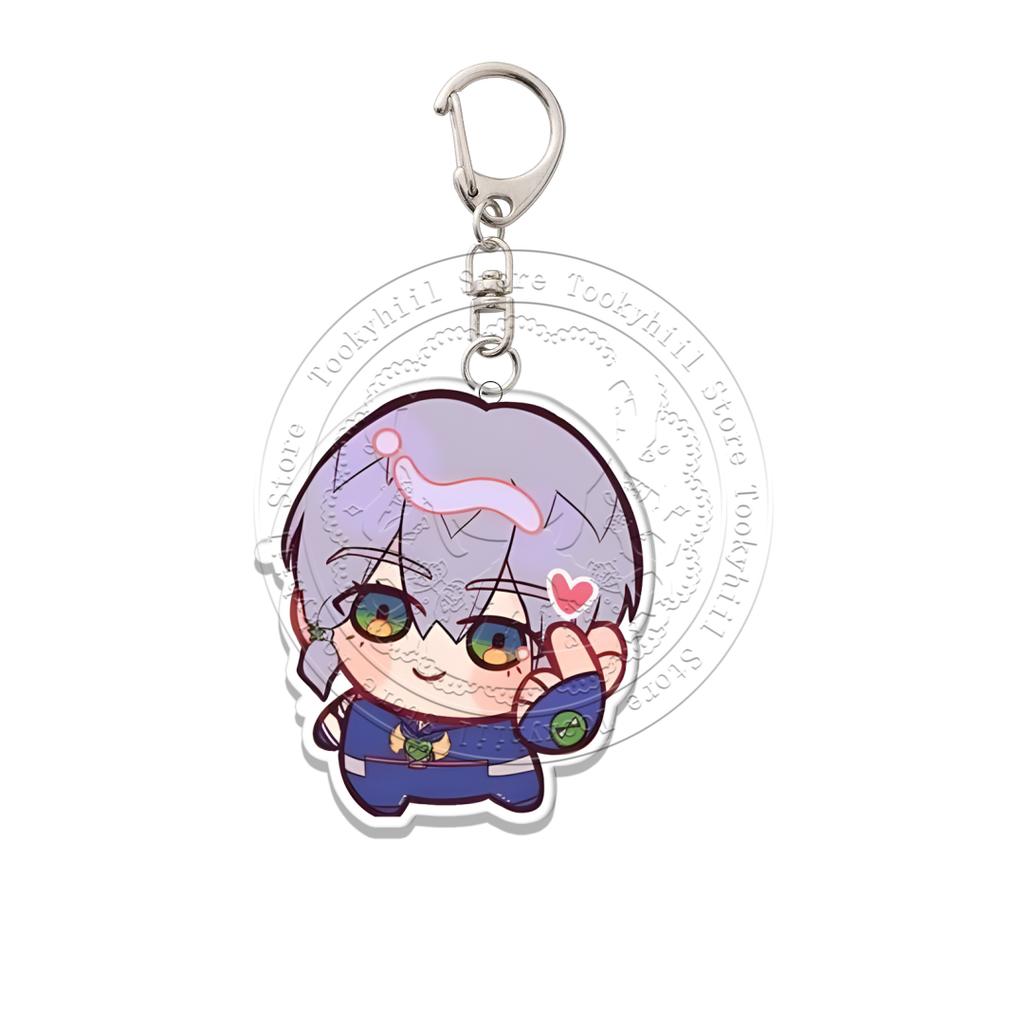 JoJo's Bizarre Adventure Acryl Schlüsselanhänger Q-Version Dekoration Tasche Anhänger Zubehör Schüler Anime Cartoon Geburtstagsgeschenk
