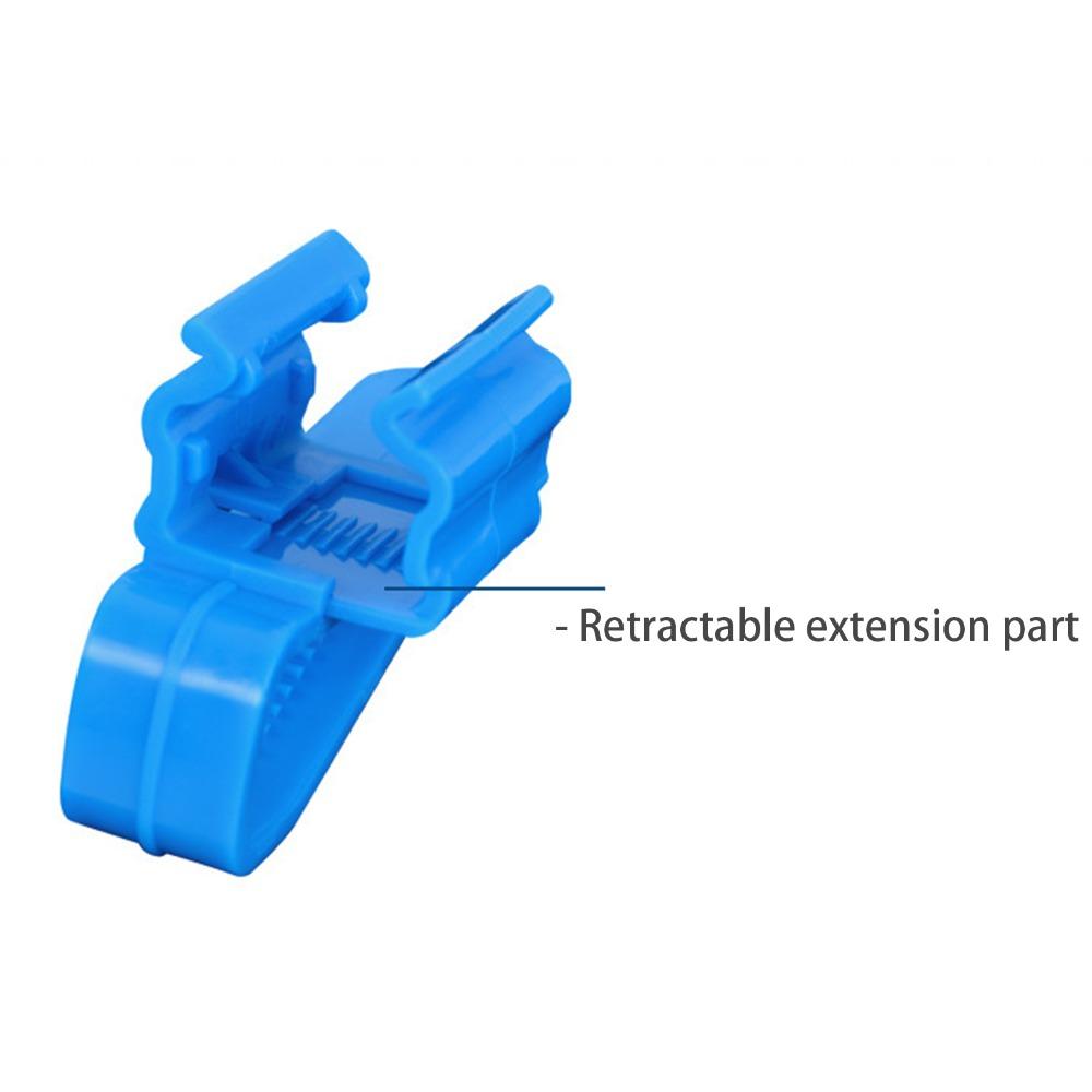 4 PCS Black Blue Aquarium Tube Clamp Plastic Fish Tank Water Pipe Mounting Clip  Fish Tank