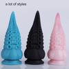 Extra Large Liquid Silicone Anal Tentacle Vibrating Plug for Women