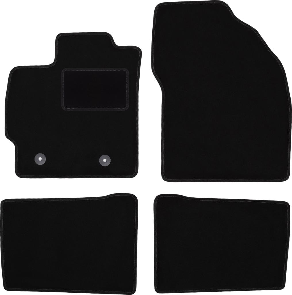 Black velour floor mats for: Toyota Prius III hatchback (2009-2011)