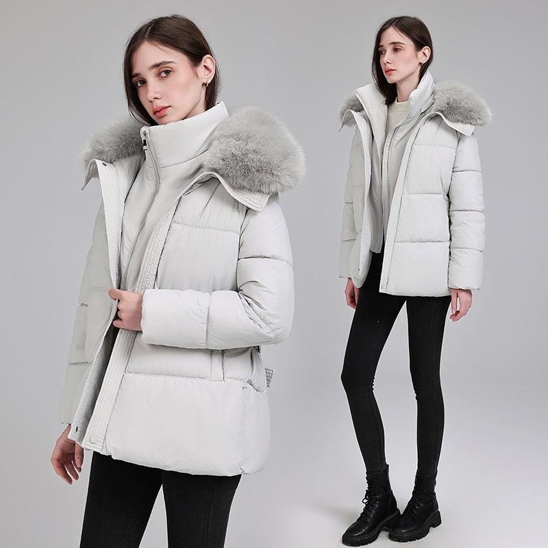 Fake two pieces of European and American waist and thin lapel cotton clothes women's warm jacket winter thickened temperament cotton-padded clothes