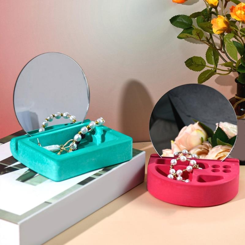 Flexible Silicone Mould for Creating Storage Container Jewelry Storage Box Mould Square/Semicircle Case Making Mold