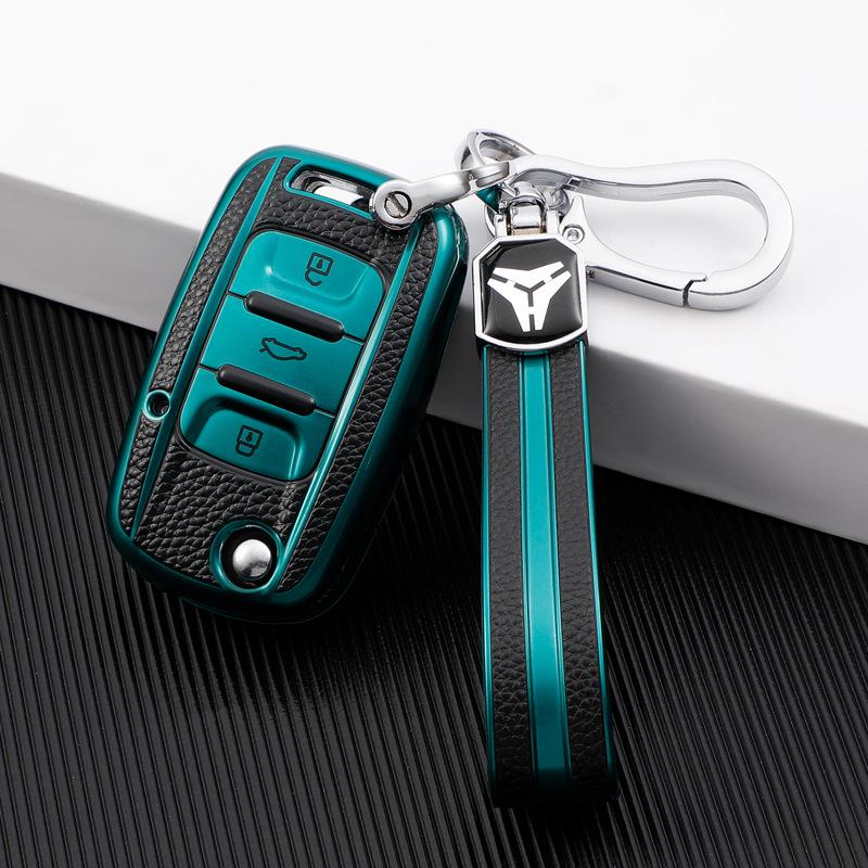 Wuling Hongguang & Zhiguang Key Case: Premium Leather Protective Shell for Men & Women
