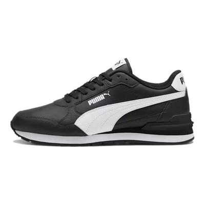 ST Runner v4 Cuir Noir Blanc Baskets Unisexe 399068-01